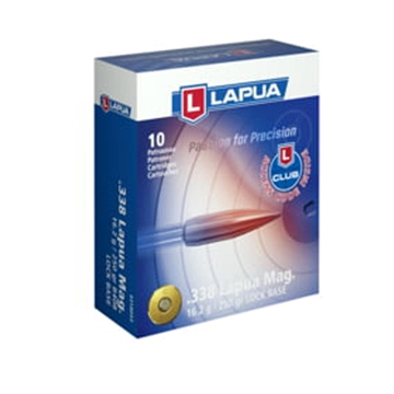 Picture of Lapua 338 LAPUA MAGNUM 250GR FULL METAL JACKET BOAT TAIL 10/BOX 4318033