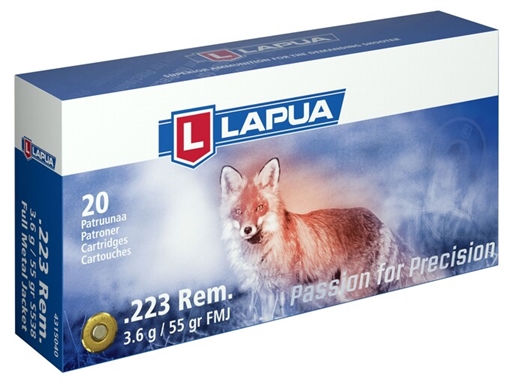 Picture of LAPUA RIFLE AMO .223 REM 5.56MM 55GR FMJ 20RD 6418267101530