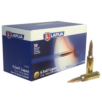 Picture of Lapua Scenar-L OTM Rifle Ammo 6.5x47 120 gr 50/ct 4316017
