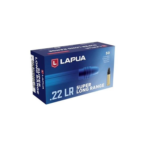 Picture of Lapua Super Long Range Rimfire Ammunition .22 LR 40gr RN 1106 fps 50/ct 420167
