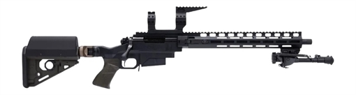 Picture of Larue Tactical LT-BC-SIETE-65CM Siete Tactical Briefcase 6.5 Creedmoor 5+1 17" Black Match Grade Threaded Barrel, Black Aluminum Receiver w/Picatinny Rail, M-LOK Handguard, LaRue RAT Black Polymer Sto