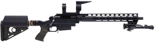 Picture of Larue Tactical OD Green 308 Win 5+1 Match Grade Threaded Barrel, 15" M-LOK Handguard, Black Picatinny Rail Receiver, Adj RAT OD Green Stock, A-PEG OD Green Grip, Briefcase, Bipod LTBCSIETE308W