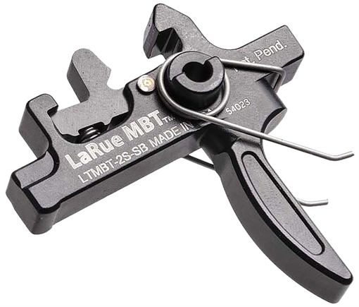 Picture of Larue Tactical MBT-2S Black Two-Stage Straight Fits AR10/AR15 LTMBT2SSB