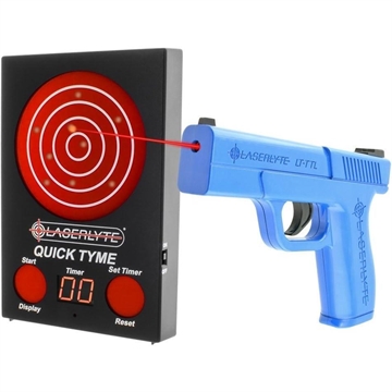 Picture of LaserLyte Quick Tyme Laser Trainer Target with Point of Impact Display and Training Handgun L01-00030