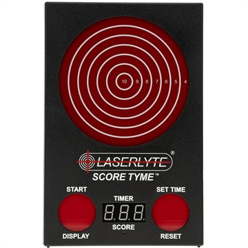Picture of LaserLyte ScoreTyme Scoring Target, Compatible with LaserLyte Lasers, Black and Red 1231436
