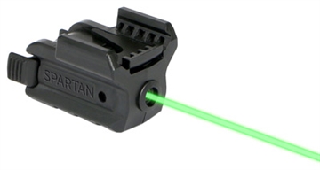 Picture of LaserMax Spartan, Green Laser, Fits Picatinny, Black Finish, Adjustable Fit, with Battery SPS-G SPSG