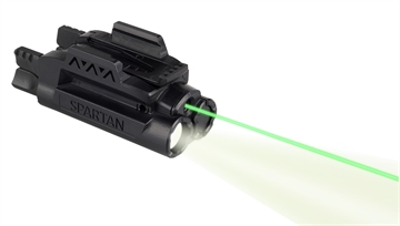 Picture of LaserMax Spartan, Green Laser/Light Combo, Fits Picatinny, Black Finish, Adjustable Fit, with Battery SPS-C-G SPSCG