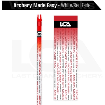 Picture of Last Chance Last Chance WrapWorks Stock Archery Made Easy White/Red Fade Precision Fixed Standard WWS-S-FS-AMEWHRD