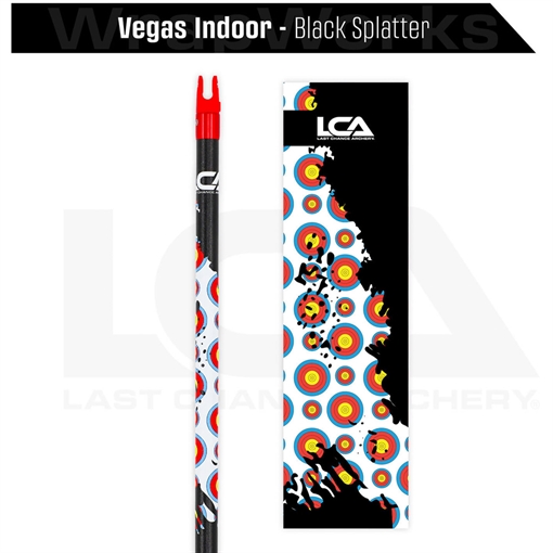 Picture of Last Chance Last Chance WrapWorks Vegas Indoor Black Splatter Precision Fixed Standard WWS-S-FS-VEGBKBK