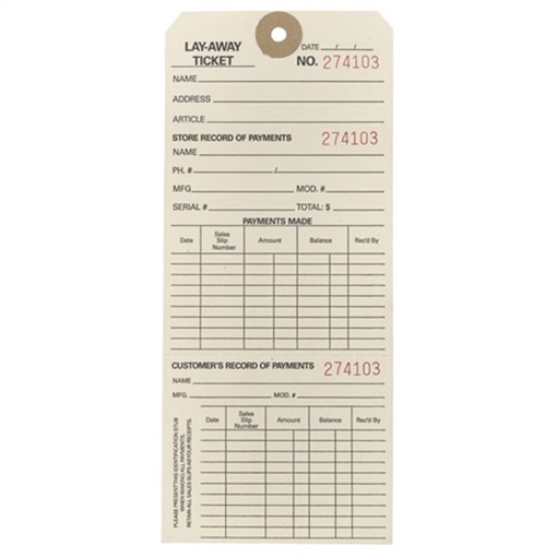 Picture of LAY-A-WAY TICKETS 084046100 -