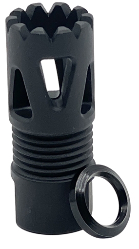 Picture of LBE Unlimited Tri-Port, Flash Hider, Threaded 1/2X28, 223 Remington/556NATO, Black ARFH-TP556