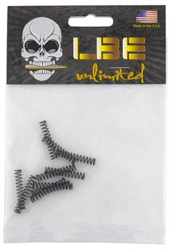 Picture of LBE Unlimited AR Parts Buffer Retaining Spring 10 Pack AR-15 Silver Steel ARBRPS