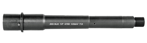 Picture of Lead & Steel Llc LS300-7.5   300 Blackout 7.50" Government Profile Features M4 Feed Ramps 7427053012478
