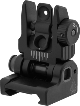 Picture of Leapers, Inc. - UTG Accu-Sync Spring-loaded AR15 Flip-up Rear Sight, Black MNT-957
