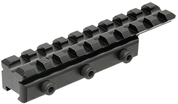 Picture of Leapers Picatinny Adapter Mount Matte Black Anodized Aluminum Dovetail Mount MNTPMTOWLA