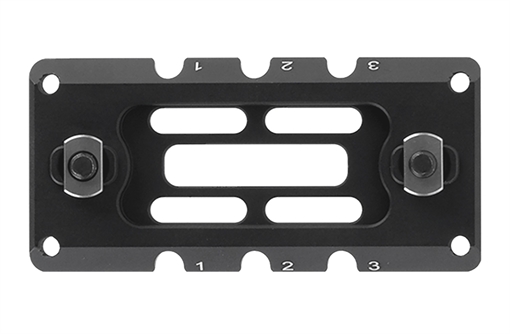 Picture of Leapers ARCA Rail 3.10 Slot M-LOK Matte Black Anodized Aluminum 3.10" Long M-LOK Mount TLUMA01