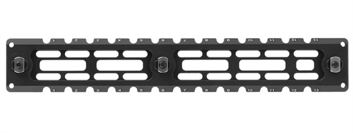 Picture of Leapers ARCA Rail 6 Slot M-LOK Matte Black Anodized Aluminum 9.40" Long M-LOK Mount TLUMA03