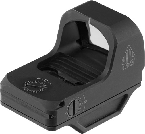 Picture of Leapers, Inc. - UTG OP3 Micro, Green Dot, Black, 4 MOA, Includes Low Profile Picatinny Base, Utilizes Docter Footprint OP-RDM20G