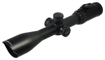 Picture of Leapers UTG AccuShot SWAT IE Rifle Scope - 3-12x44mm AO 36-Color Mil-Dot Reticle 34-8.4' FOV 3.3-2.8" ER Matte SCP3-U312AOIEW