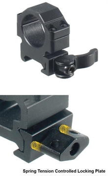 Picture of Leapers UTG 2-Piece Max Strength LE Grade Picatinny Rings - 18mm Width 1" - Low RQ2W1104