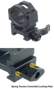 Picture of Leapers UTG 2-Piece Max Strength LE Grade Picatinny Rings - 22mm Width 1" - Medium RQ2W1154