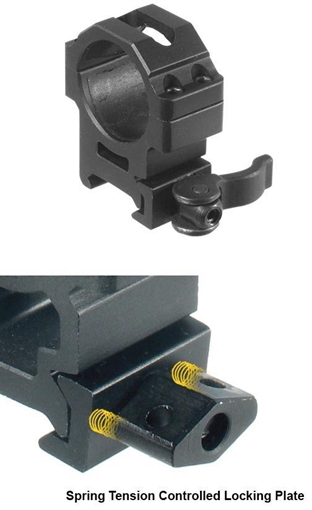 Picture of Leapers UTG 2-Piece Max Strength LE Grade Picatinny Rings - 22mm Width 30mm - Medium RQ2W3154