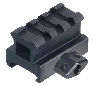 Picture of Leapers  Picatinny Riser Matte Black Anodized Aluminum Picatinny/Weaver Mount  MNT-RS08S3