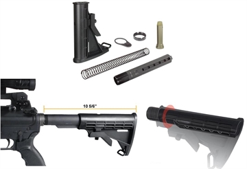 Picture of Leapers UTG PRO 6-Position Commercial Spec Stock Assembly - Black RBU6BC