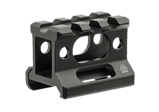 Picture of Leapers MTRSX1S Picatinny Riser Matte Black Anodized Aluminum Picatinny/Weaver Mount MTRSX1S MT-RSX1S