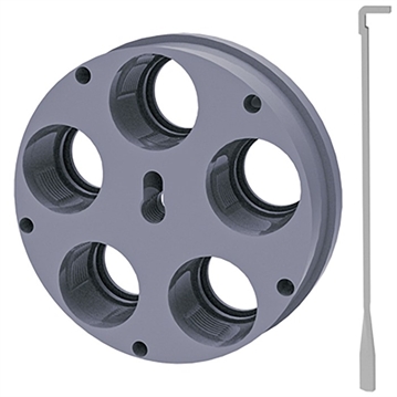 Picture of Lee Precision 5 HOLE ULTIMATE TOOL CARRIER FOR ULTIMATE TURRET PRESS 92177