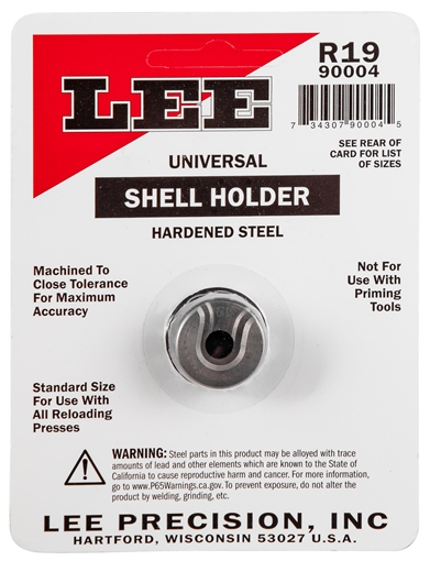 Picture of Lee Precision Shell Holder Universal #19R 9mm Luger / 38 ACP / 40 S&W 90004