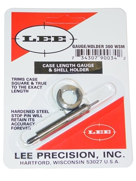 Picture of Lee Precision Case Length Gauge Silver 300 WSM Steel 90034