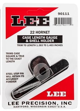 Picture of Lee Precision LEE LENGTH GAUGE/ SHELLHOLDER, .22 HORNET 90111