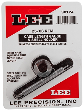 Picture of Lee Case Length Gage and Shell Holder .25-06 Remington 90124