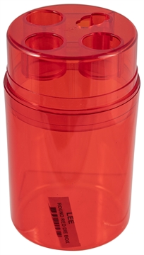 Picture of Lee Precision Die Box Red Multi-Caliber Plastic Capacity 3 Dies 90535