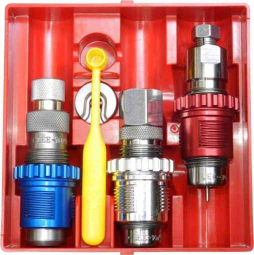 Picture of LEE CARBIDE 3-DIE SET & BREECH LOCK BUSHINGS 45 LONG COLT 91884