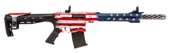 Picture of Citadel BOSS-25, Semi-automatic Shotgun, 12 Gauge, 3" Chamber, 18.75" Barrel, Cerakote Finish, Red/White/Blue USA Flag, Synthetic Furniture, 5 Rounds, 2 Magazines, Includes 5 Choke Tubes CBOSS2512-USA CBOSS2512USA