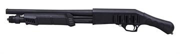 Picture of Citadel Boss Tidalwave 12 Gauge Pump 3" 5+1 14.75" Black Bore Barrel, Black Receiver w/3/8" Dovetail, Fixed Black Synthetic Stock CBTW1214