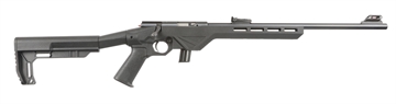 Picture of Citadel TRAKR, Bolt Action Rifle, 22 LR, 18" Barrel, Matte Finish, Black, Synthetic Furniture, Fiber Optic Front and Adjustable Rear Sights, 1 Magazine, 10 Rounds CIT22LRBLT