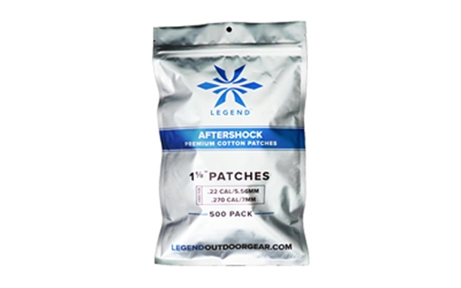 Picture of Legend Outdoor Gear Aftershock, Cotton Patches, 1 1/8" Square, 500 Count, White AS-CP-118-500