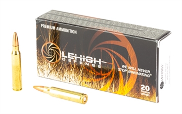 Picture of Lehigh Defense Controlled Chaos, .223 Remington, 55 Grain, Fracturing Tip BTHP, 20 Round Box LA223-55-CC LA22355CC