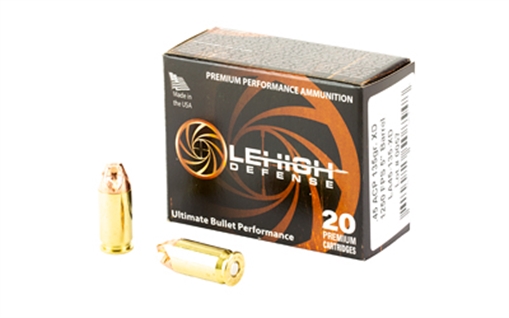 Picture of Lehigh Defense Xtreme Defense 45ACP 135gr Lehigh Defense XD FMT 20 Per Box/10 Case LA45135XD