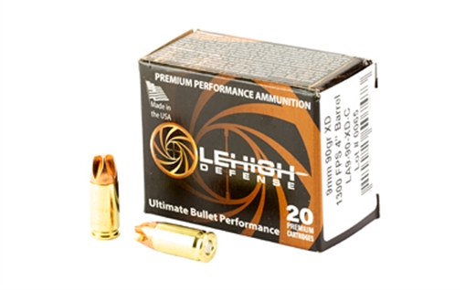 Picture of Lehigh Defense Xtreme Defense Home Defense 9mmLuger 90gr Lehigh Defense XD FMT 20 Per Box/10 Case LA990XDC
