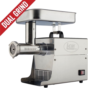 Picture of LEM Products #8 Big Bite Dual Grind Meat Grinder - 0.5HP 1784