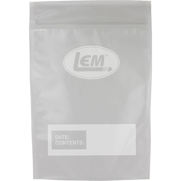 Picture of LEM Products MaxVac Zipper Top Vacuum Bags Gallon Size 11"x16" - 20/ct 1591