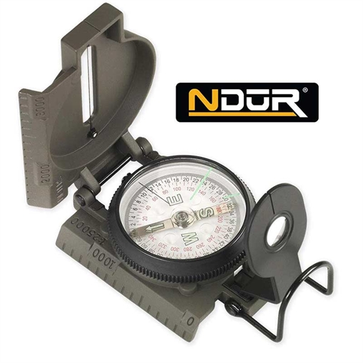 Picture of NDUR USA Lensatic Compass Metal CS BK 51500 846271002837