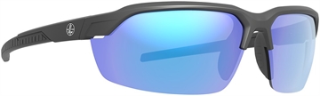 Picture of LEU 186754 TRACER     MATTE BLACK     BLUE MIRROR
