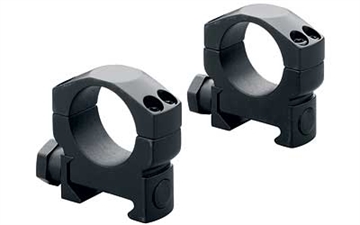 Picture of Leupold Mark 4 Scope Ring Set Matte Black Aluminum 1" Tube Medium Picatinny Rail 57524