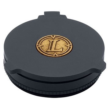 Picture of Leupold Alumina Scope Cover Matte Black Aluminum 28mm Objective Screw On Mount Flip Open 58755
