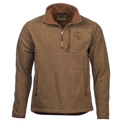 Picture of Leupold Make Ready 1/4 Zip Fleece Jacket Bone Brown XL 182304